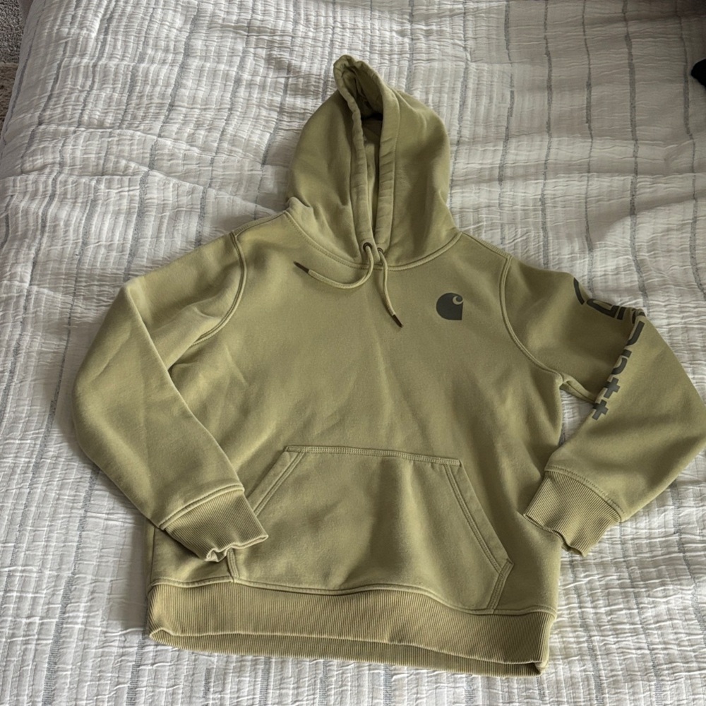 Carhartt Women’s light green hoodie
